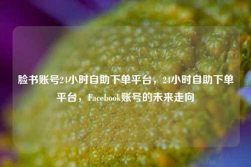 脸书账号24小时自助下单平台，24小时自助下单平台，Facebook账号的未来走向
