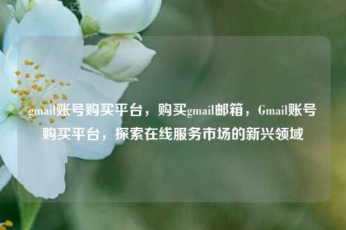 gmail账号购买平台，购买gmail邮箱，Gmail账号购买平台	，探索在线服务市场的新兴领域  第1张
