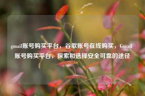 gmail账号购买平台，谷歌账号在线购买，Gmail 账号购买平台	，探索和选择安全可靠的途径  第1张