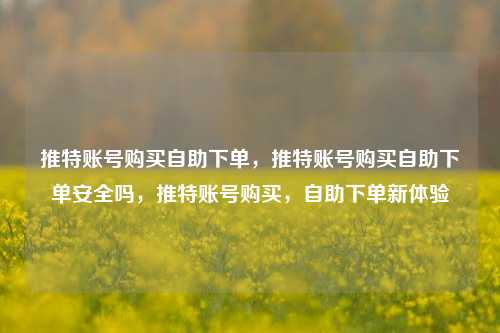 推特账号购买自助下单，推特账号购买自助下单安全吗，推特账号购买，自助下单新体验