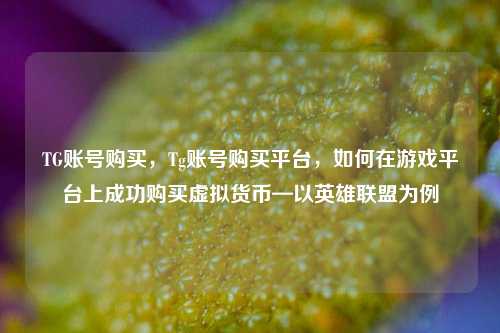 TG账号购买，Tg账号购买平台，如何在游戏平台上成功购买虚拟货币—以英雄联盟为例